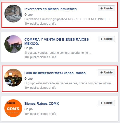Networking Grupos Facebook